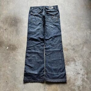 FST Industries Japanese Style Straight Leg Embroidered Denim Vintage Jeans 34